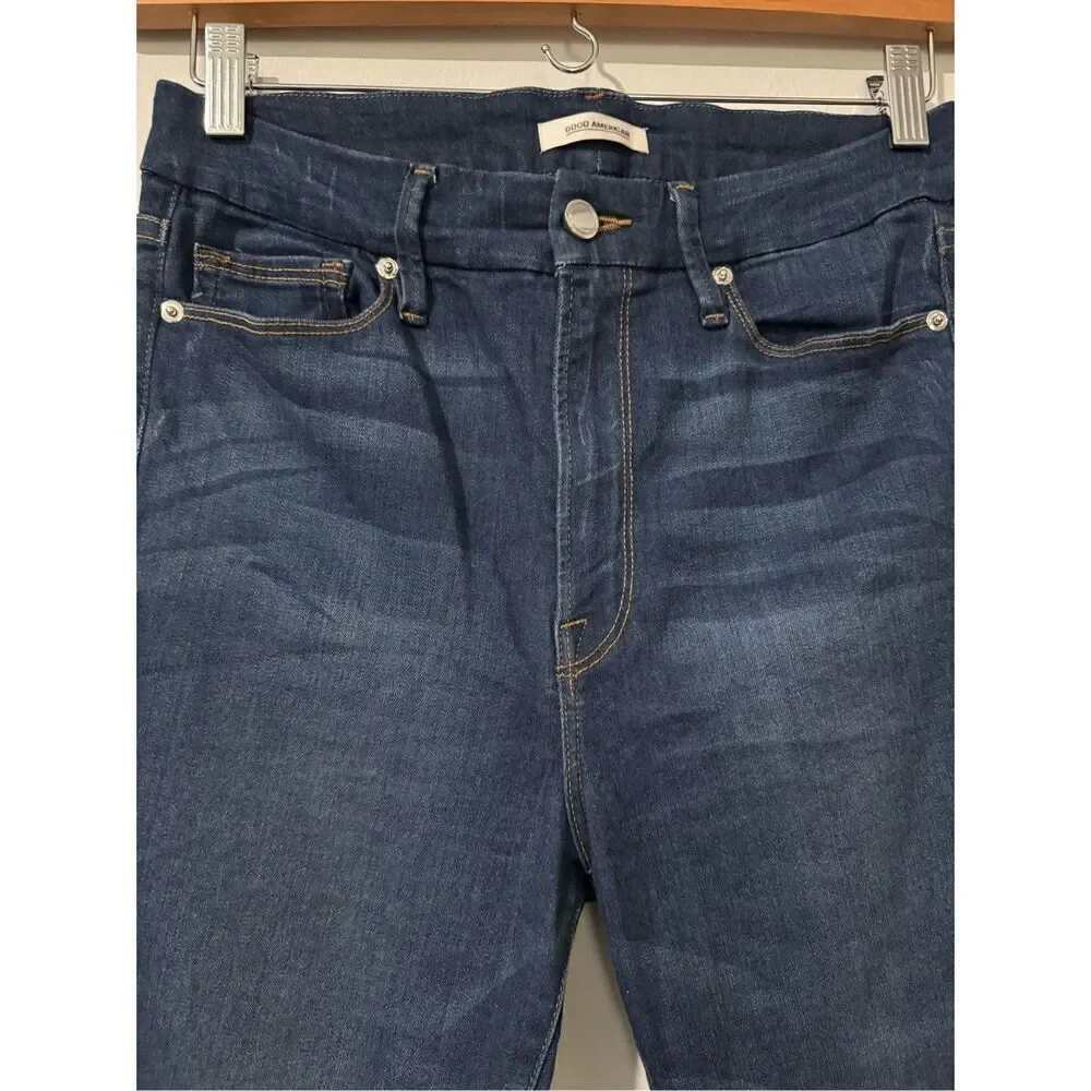 Good American Good waist blue skinny jeans 10/30
